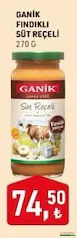 GANİK FINDIKLI SÜT REÇELİ 270 G fiyat ve kampanya bilgisi